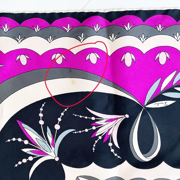 Vintage Emilio Pucci Scarf Silk Shawl Bold Abstract Print 34in Rare Daytons - Picture 7 of 16